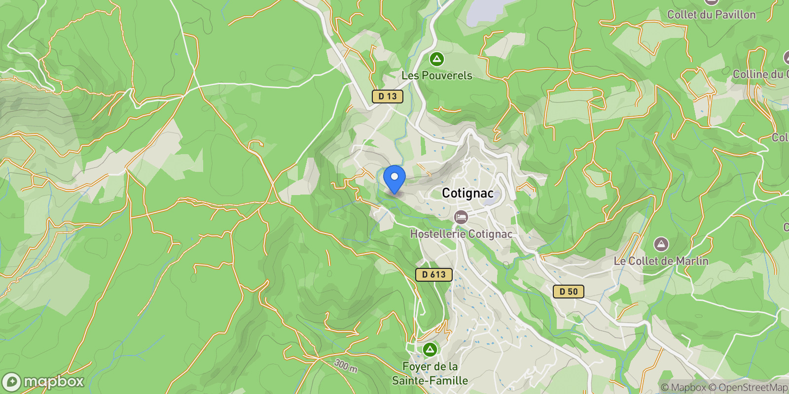 Map showing Cotignac, Provence-Alpes-Côte d'Azur, France.