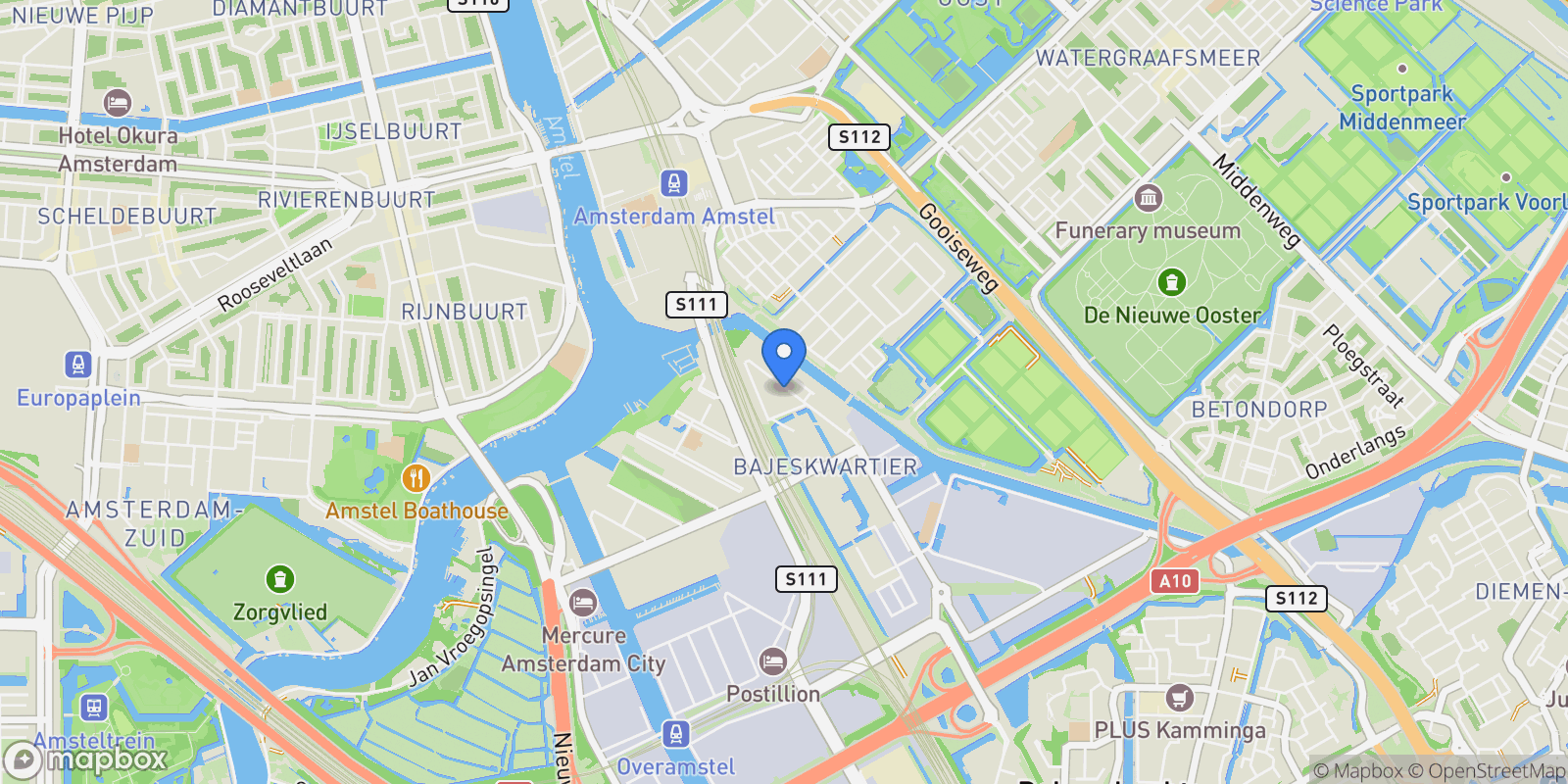 Map showing Solitudolaan 408, Amsterdam, North Holland, Netherlands.