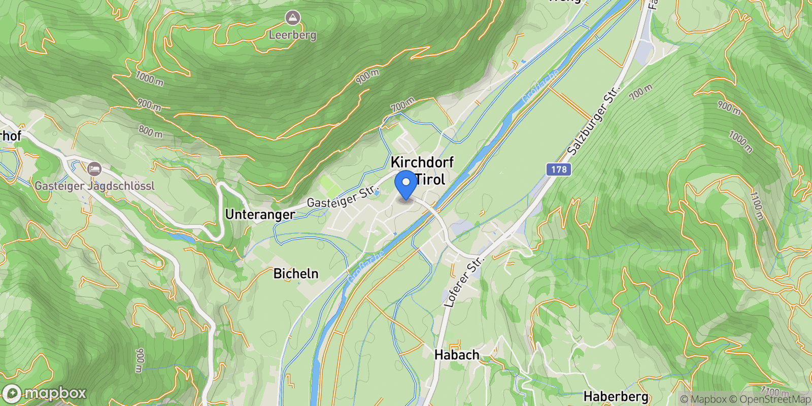 Map showing Rupert-Wintersteller-Straße, Kirchdorf in Tirol, Tyrol, Austria.