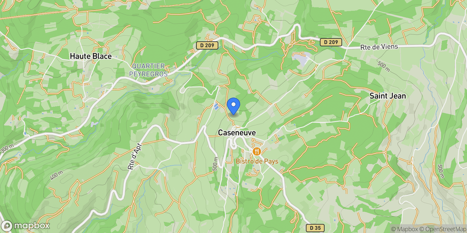 Map showing Caseneuve, Provence-Alpes-Côte d'Azur, France.