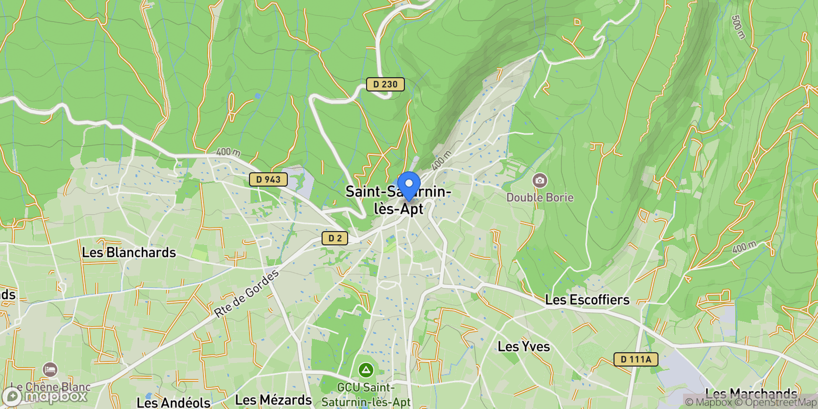 Map showing Saint-Saturnin-lès-Apt, Provence-Alpes-Côte d'Azur, France.