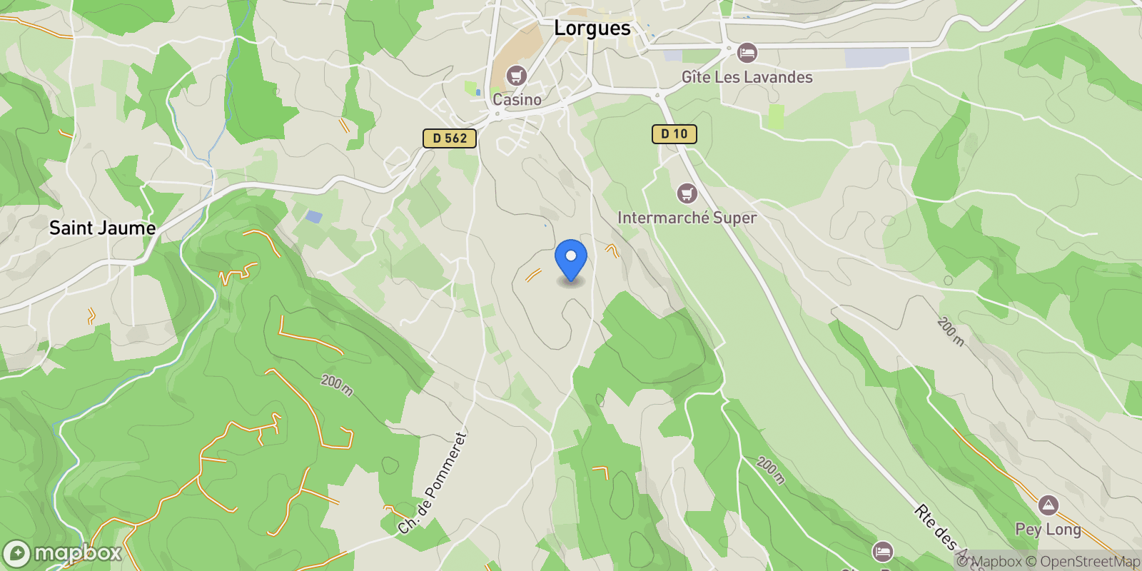 Map showing Lorgues, Provence-Alpes-Côte d'Azur, France.