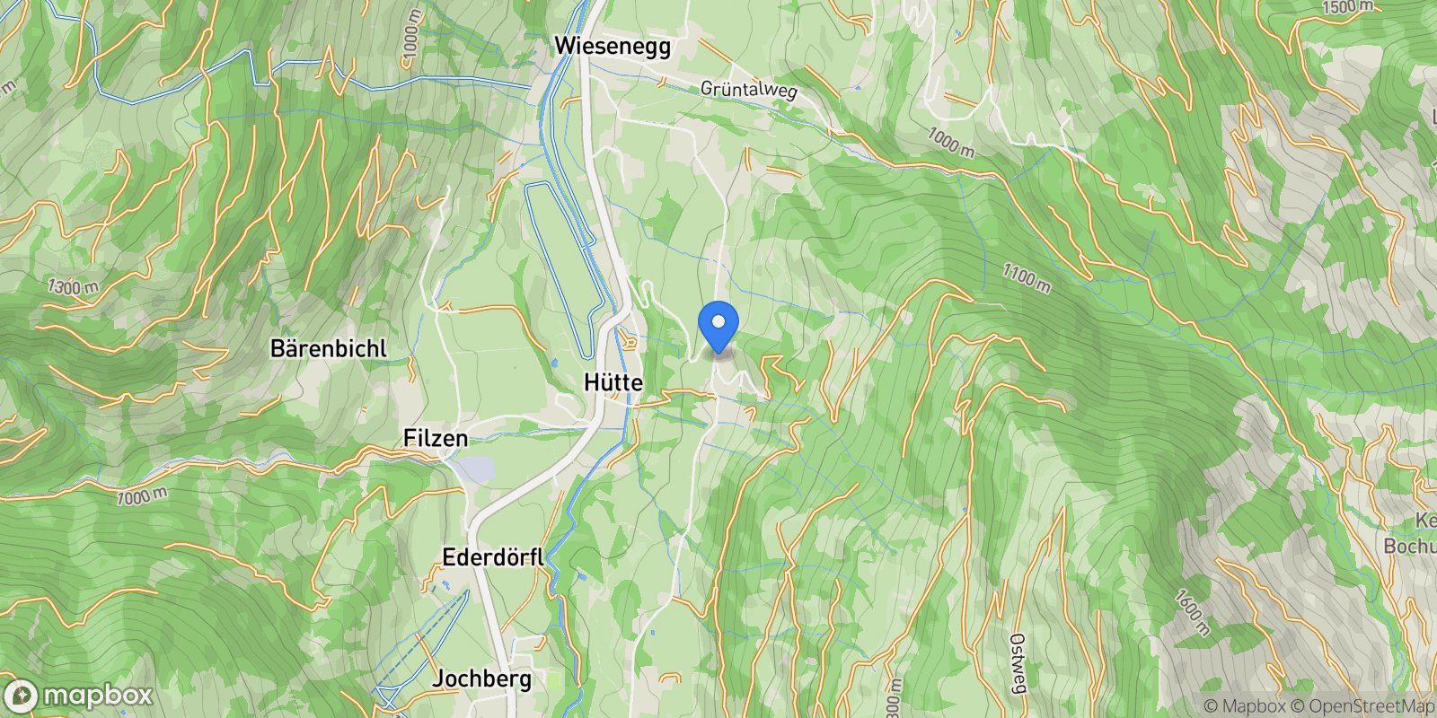 Map showing Öschbachweg, Jochberg, Tyrol, Austria.