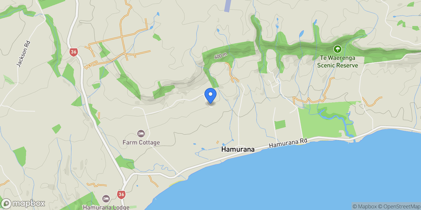 Map showing 10 Atkins Lane Hamurana, Rotorua, BOP 3097, Rotorua, Bay of Plenty, New Zealand.