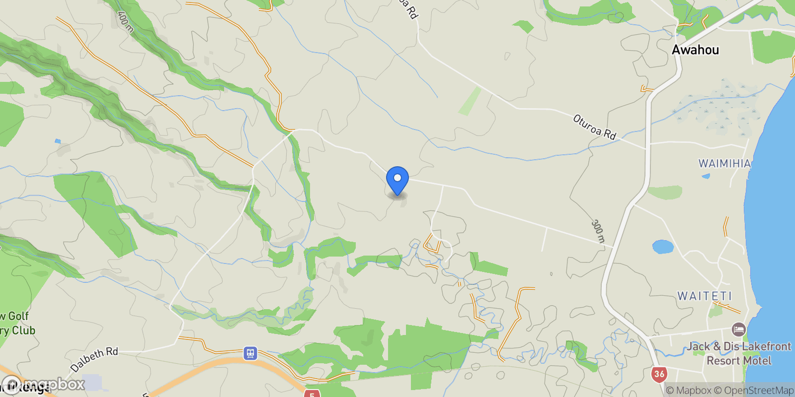 Map showing 165 Dalbeth Road Hamurana, Rotorua, BOP 3072, Rerewhakaaitu, New Zealand.