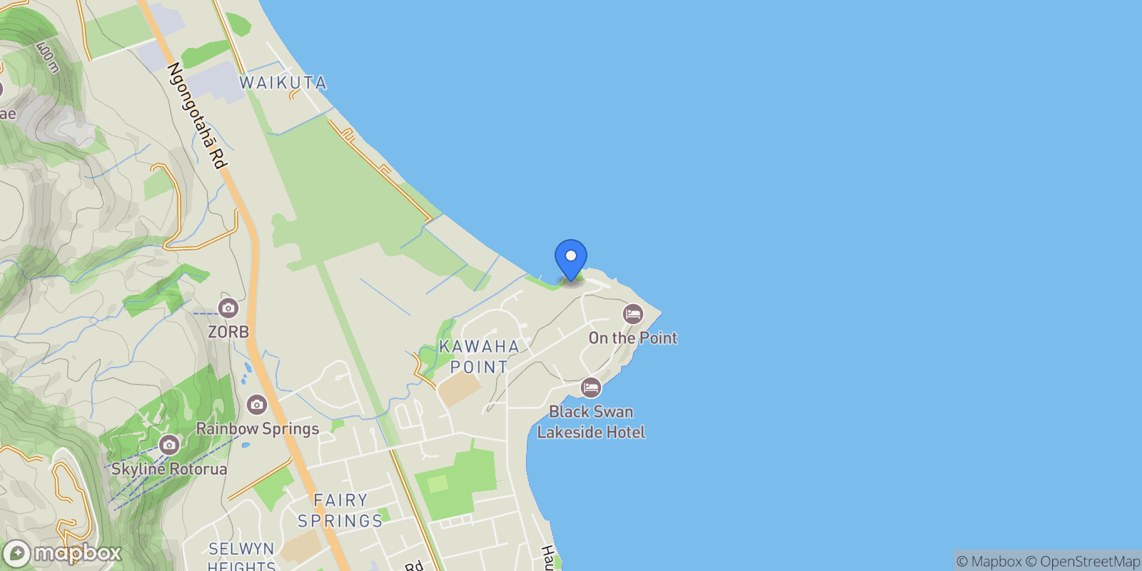 Map showing 20 Tupara Crescent Kawaha Point, Rotorua, BOP, Rotorua, Bay of Plenty, New Zealand.