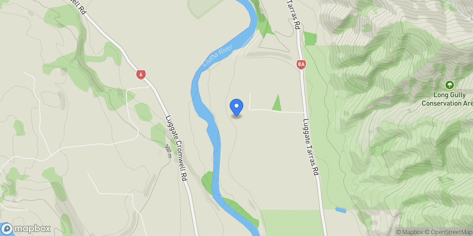 Map showing 63 River Ridge Road, Tarras 9383, New Zealand, Tarras, Otago, New Zealand.