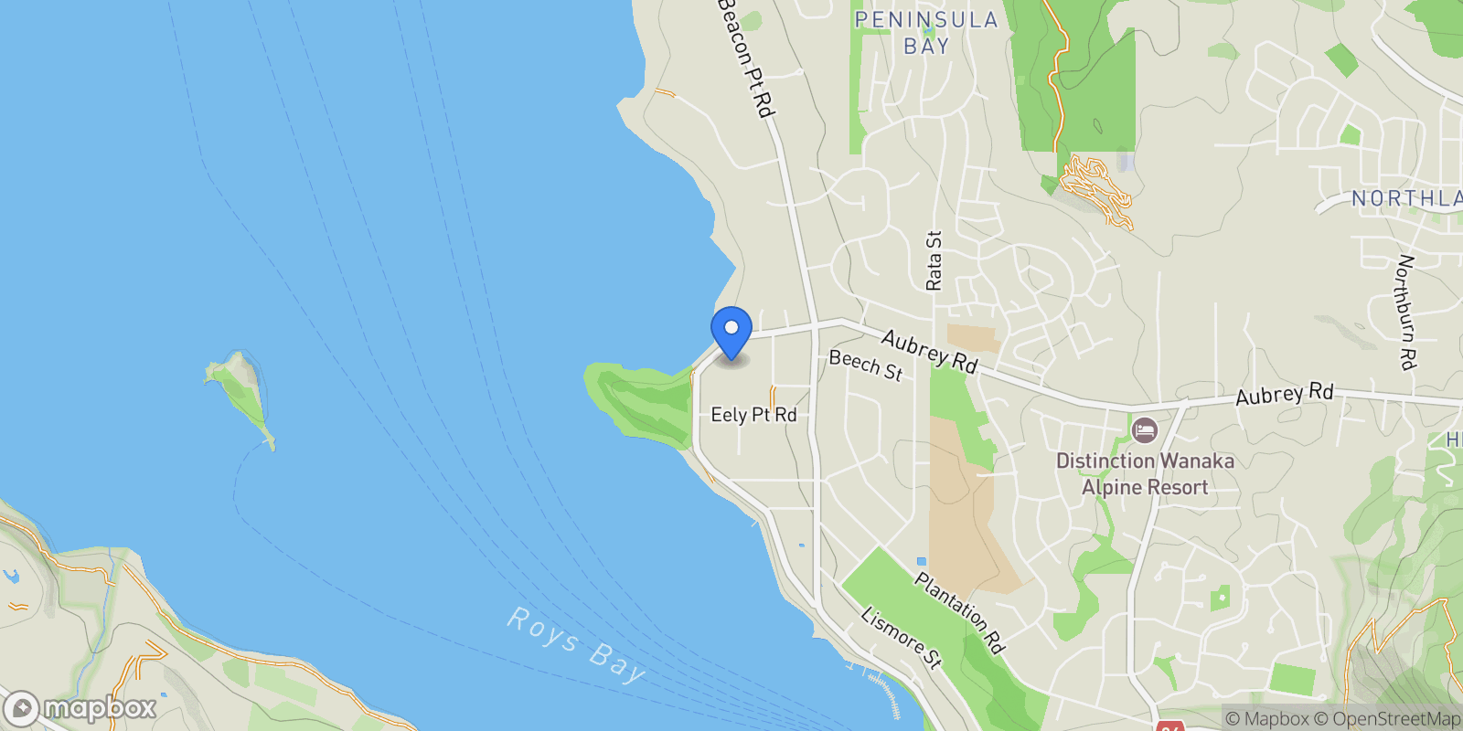 Map showing 23 Aubrey Road, Wānaka 9305, New Zealand, Wanaka, Otago, New Zealand.