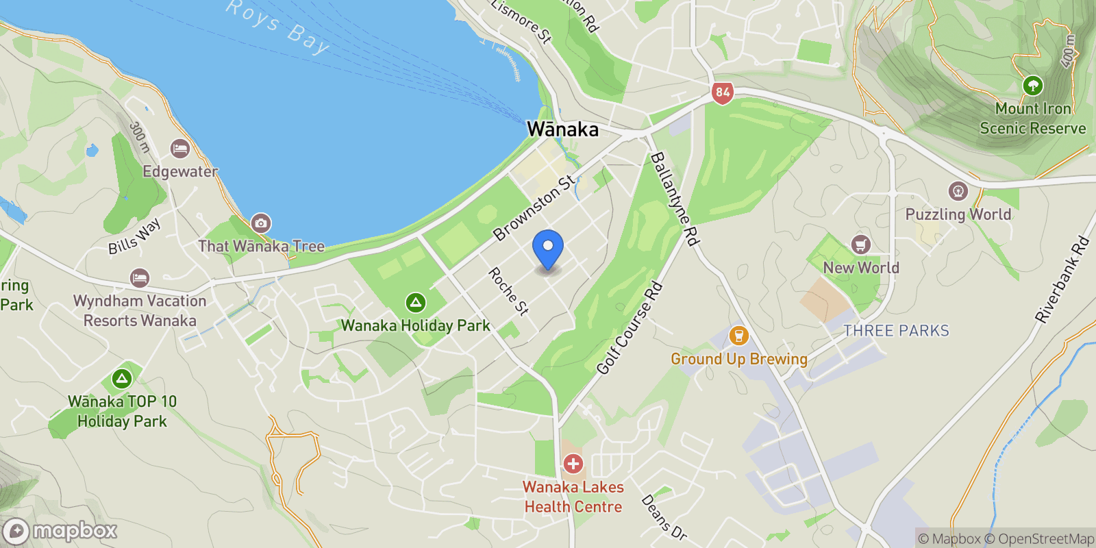 Map showing 14 Primary Lane, Wānaka 9305, New Zealand, Wanaka, Otago, New Zealand.