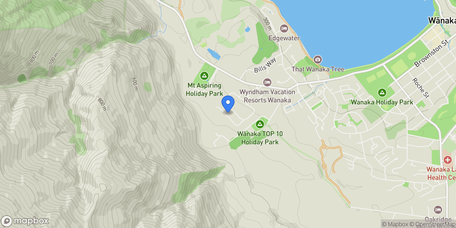 Map showing 8 Foxglove Heights, Wānaka 9305, New Zealand, Wanaka, Otago, New Zealand.