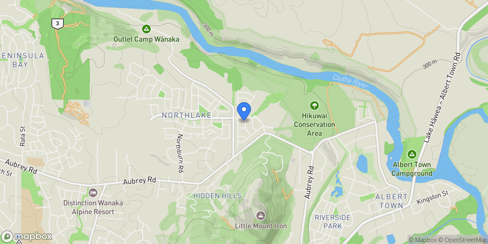 Map showing 11 Rua Street, Wanaka, OTA 9305, Albert Town, Otago, New Zealand.