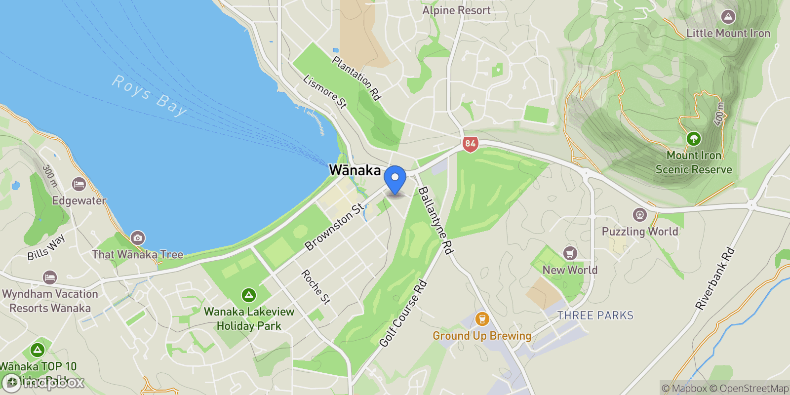 Map showing 19 & 21 Russell Street, Wanaka, OTA 9305, Wanaka, Otago, New Zealand.