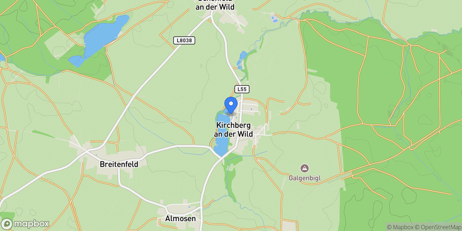 Map showing Kirchberg an der Wild 34, 3811 Kirchberg an der Wild, Austria, Kirchberg an der Wild, Lower Austria, Austria.