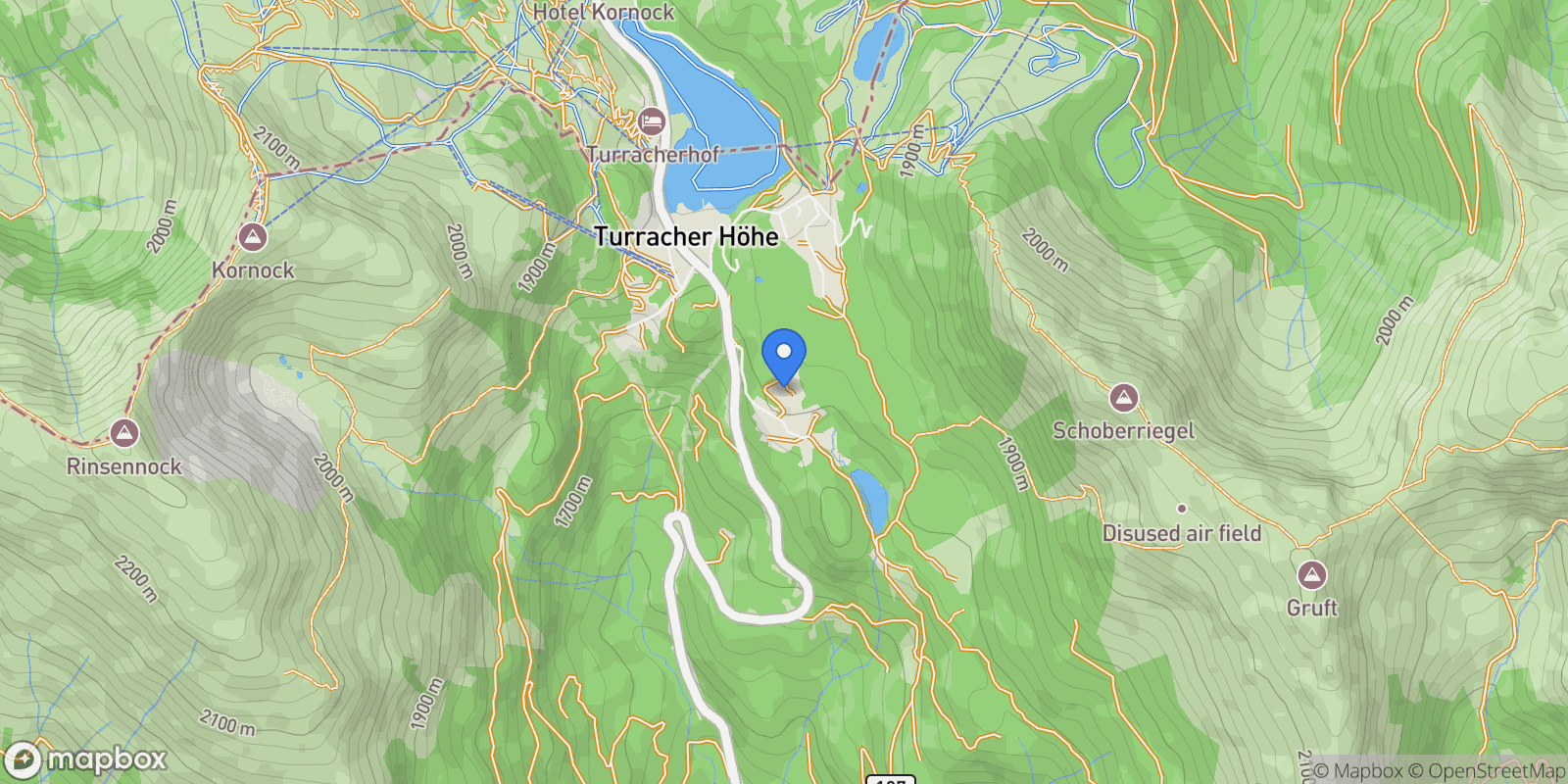Map showing Turracherhöhe 61, 9565 Turracherhöhe, Austria, Turracherhöhe, Carinthia, Austria.