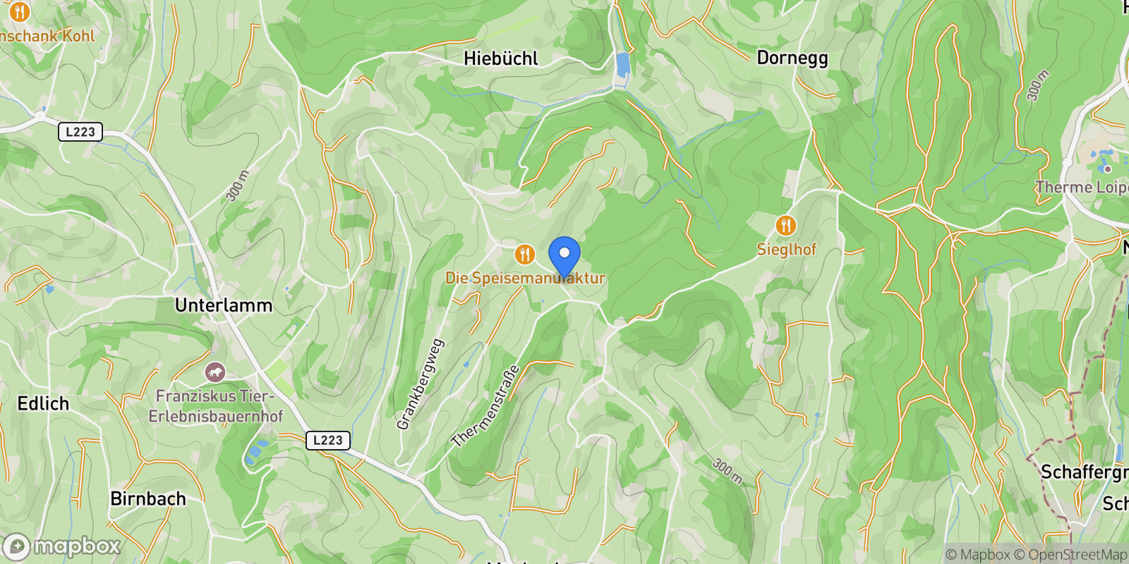 Map showing Unterlamm 77a, 8352 Unterlamm, Austria, Unterlamm, Styria, Austria.