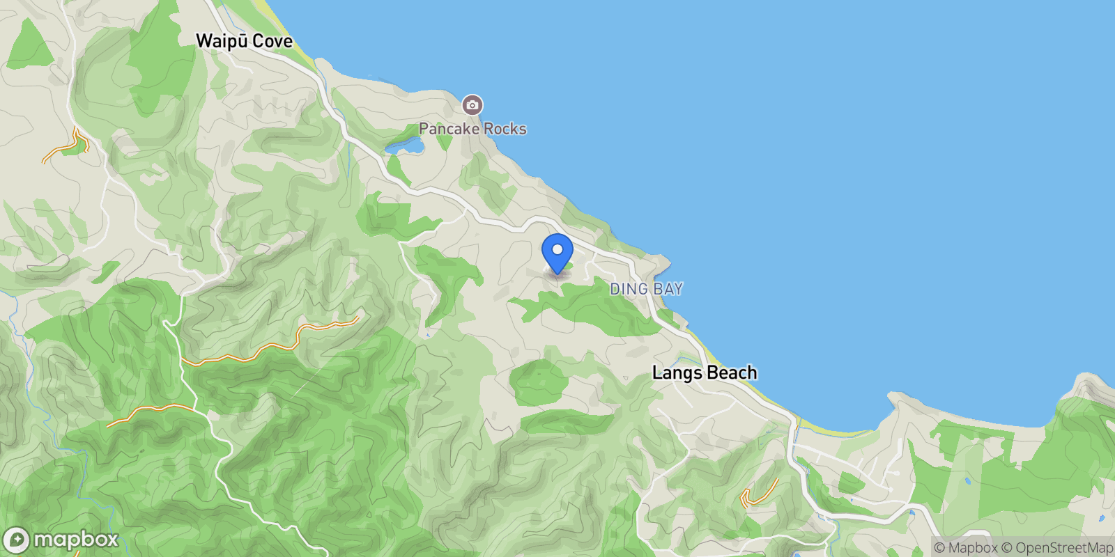 Map showing 8 Starlight Place , Langs Beach, NTL 0582, Langs Beach, Northland, New Zealand.