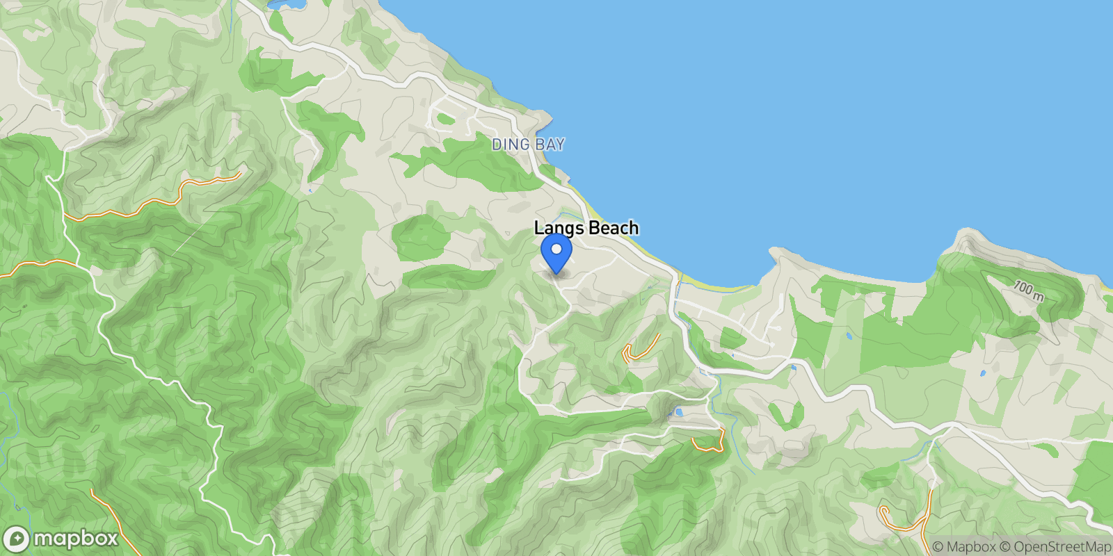 Map showing 10 Granada Lane, Langs Beach, 0582, Langs Beach, Northland, New Zealand.