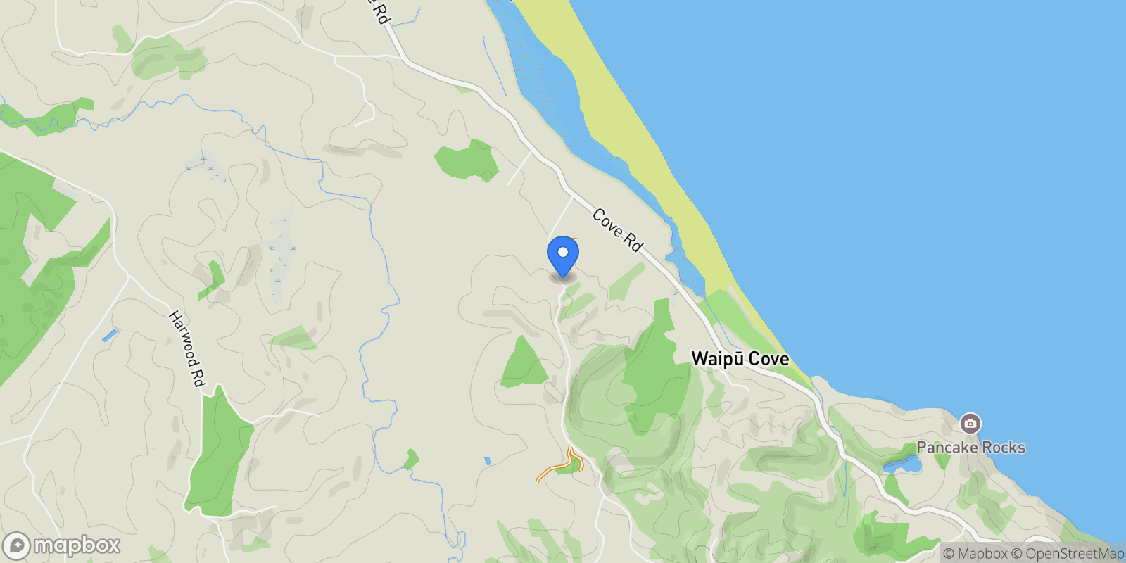 Map showing 51 Cullen Road, Waipu Cove, Waipu, NTL, Waipu, Northland, New Zealand.