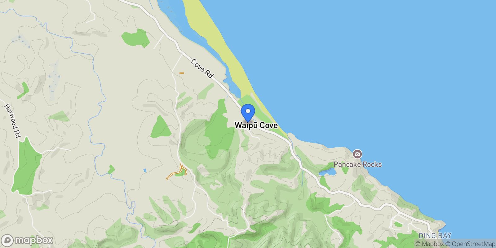 Map showing 844 Cove Road, Waipu Cove, Waipu, NTL 0582, Waipu, Northland, New Zealand.