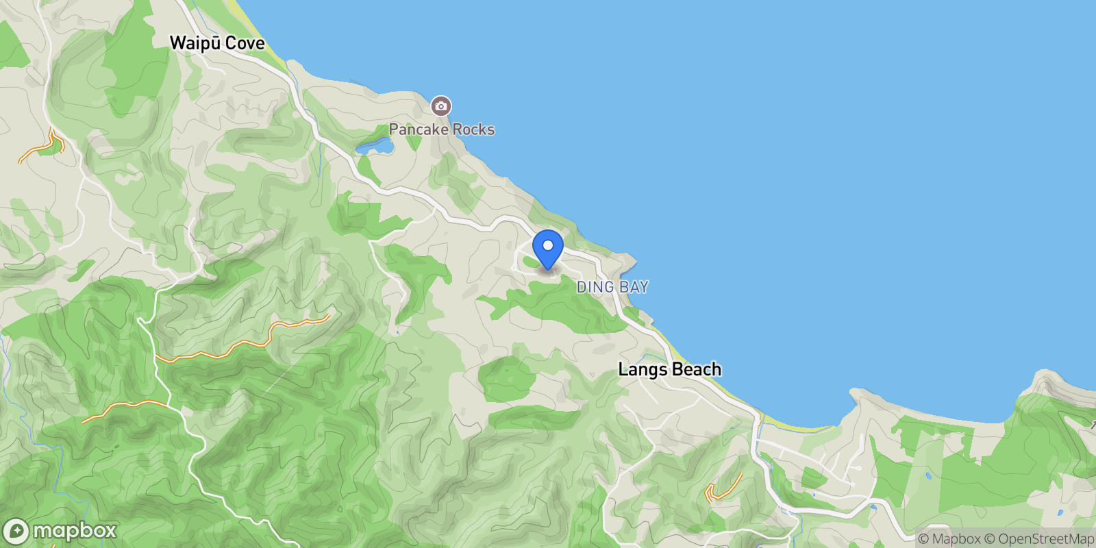 Map showing 16 Island View Lane Langs Beach, Whangarei, 0582, Langs Beach, Northland, New Zealand.