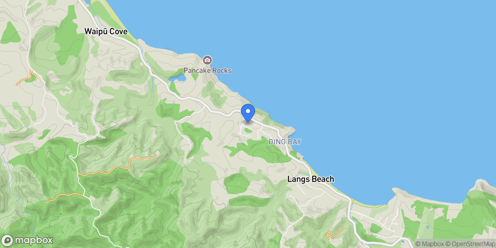 Map showing 5 Blue Moon Rise, Langs Beach, NTL 0582, Langs Beach, Northland, New Zealand.