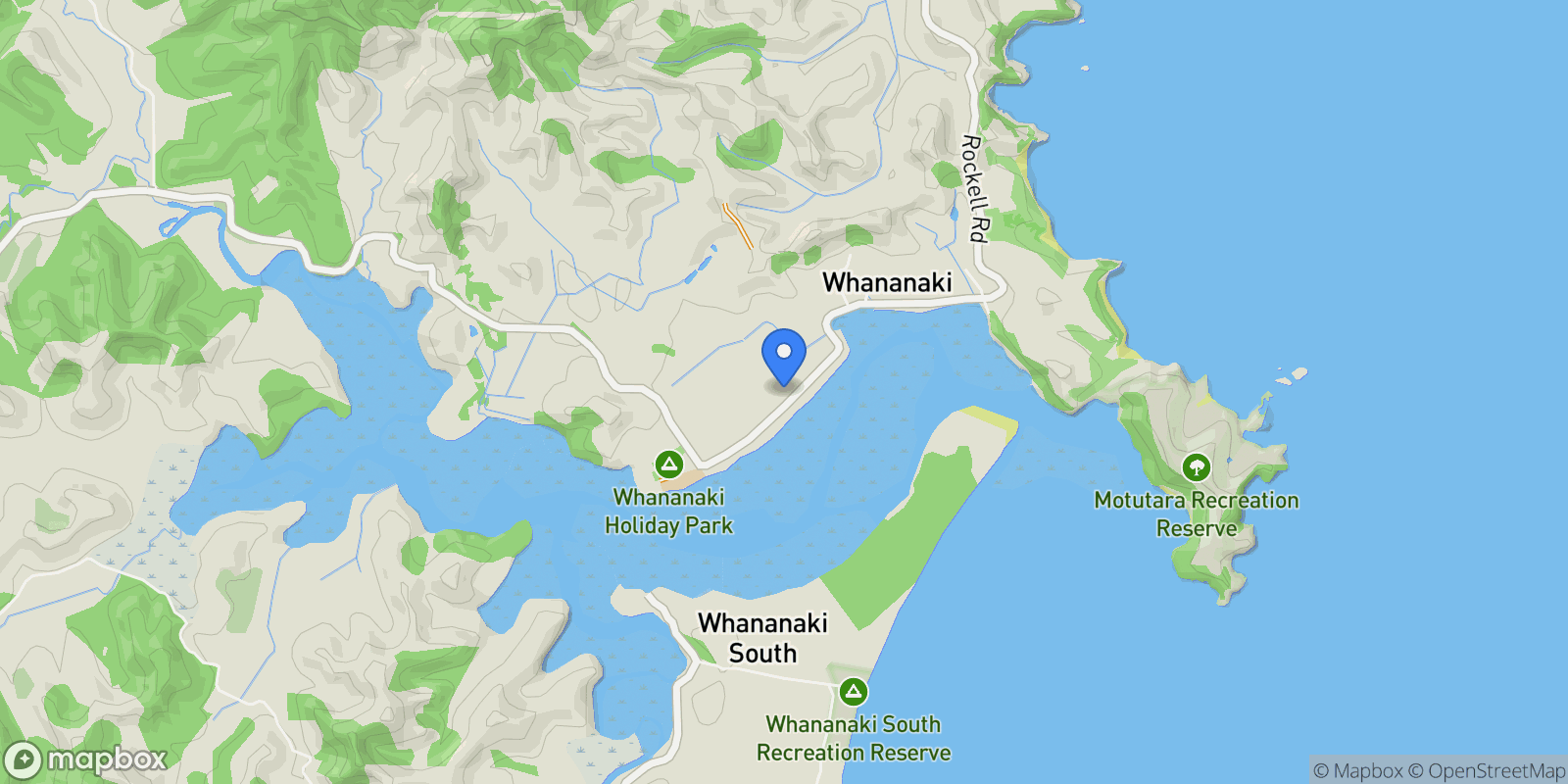 Map showing 2213 Whananaki North Road Whananaki, Hikurangi, NTL, Hikurangi, Northland, New Zealand.