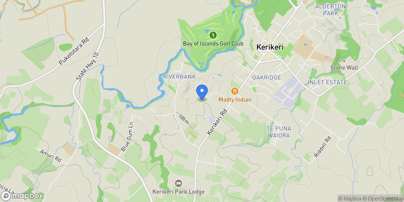 Map showing 394B Kerikeri Road, Kerikeri, NTL, Kerikeri, Northland, New Zealand.