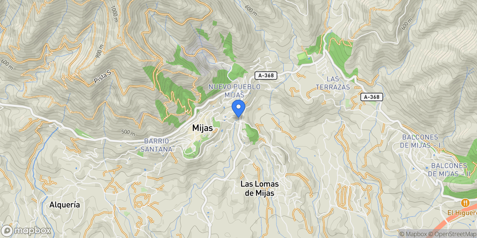 Map showing 29650 Mijas, Málaga, Spain, Mijas, Andalusia, Spain.