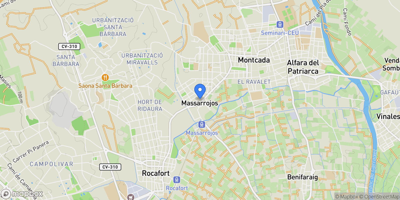 Map showing Pobles del Nord, Valencia, Spain.