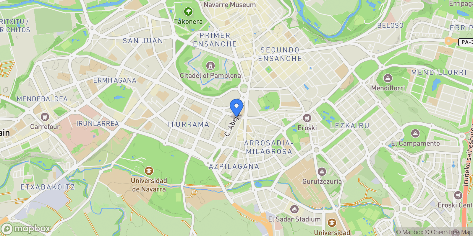 Map showing Calle Escaleras de Erletokieta, 4,  Pamplona,  Iturrama,  2ª Planta, Pamplona, Navarre, Spain.
