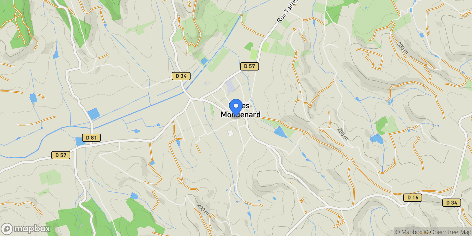 Map showing tarn et garonne, Cazes-Mondenard, Occitanie, France.