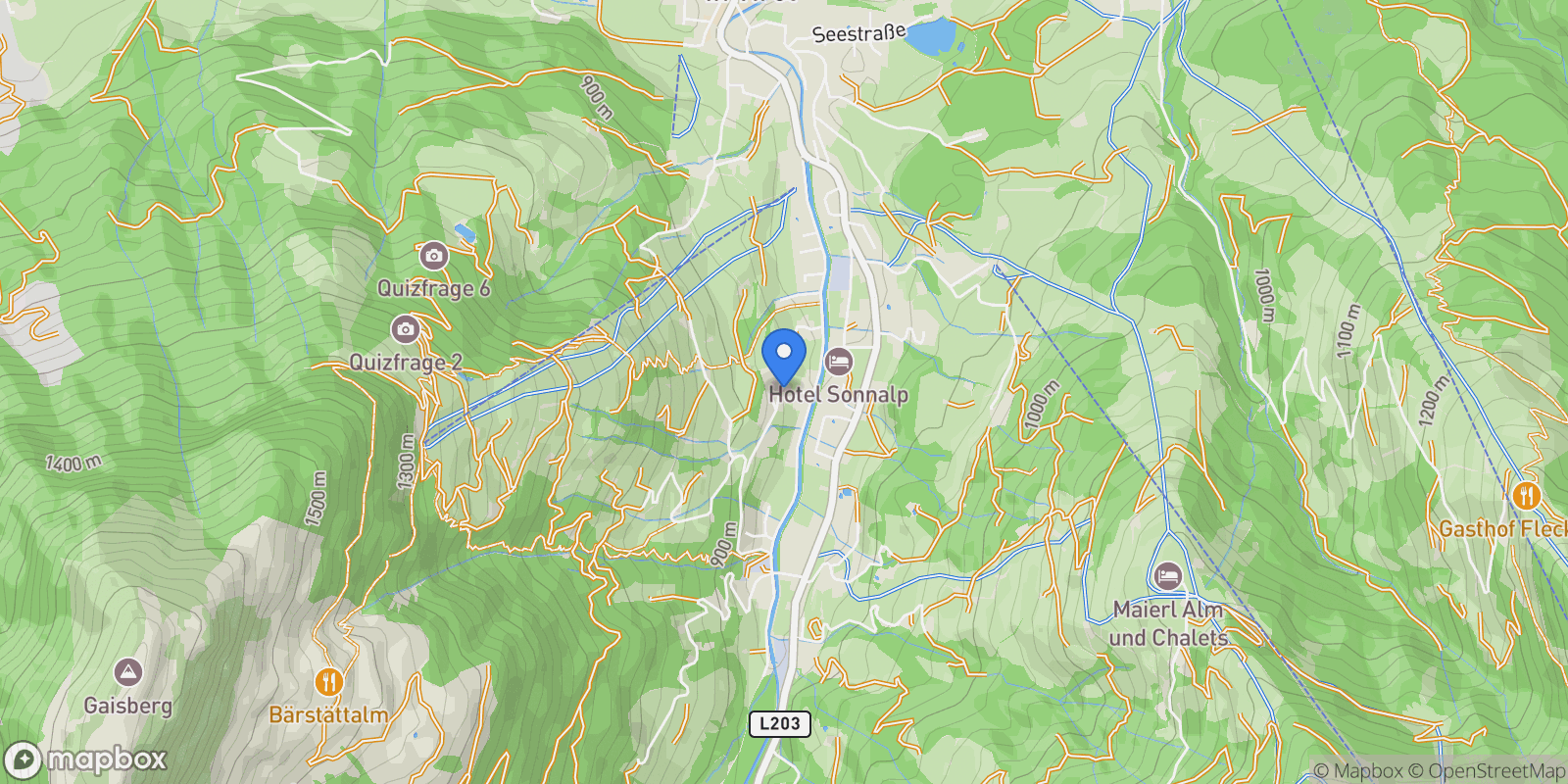 Map showing Manhartweg, Kirchberg in Tirol, Tyrol, Austria.