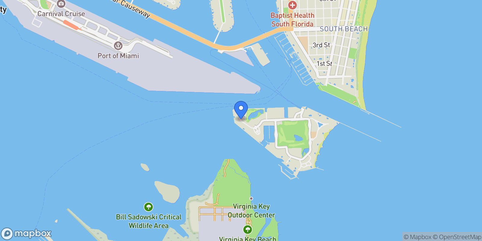 Map showing 7143 Fisher Island Dr, Fisher Island, FL 33109, Miami Beach, Florida, United States.