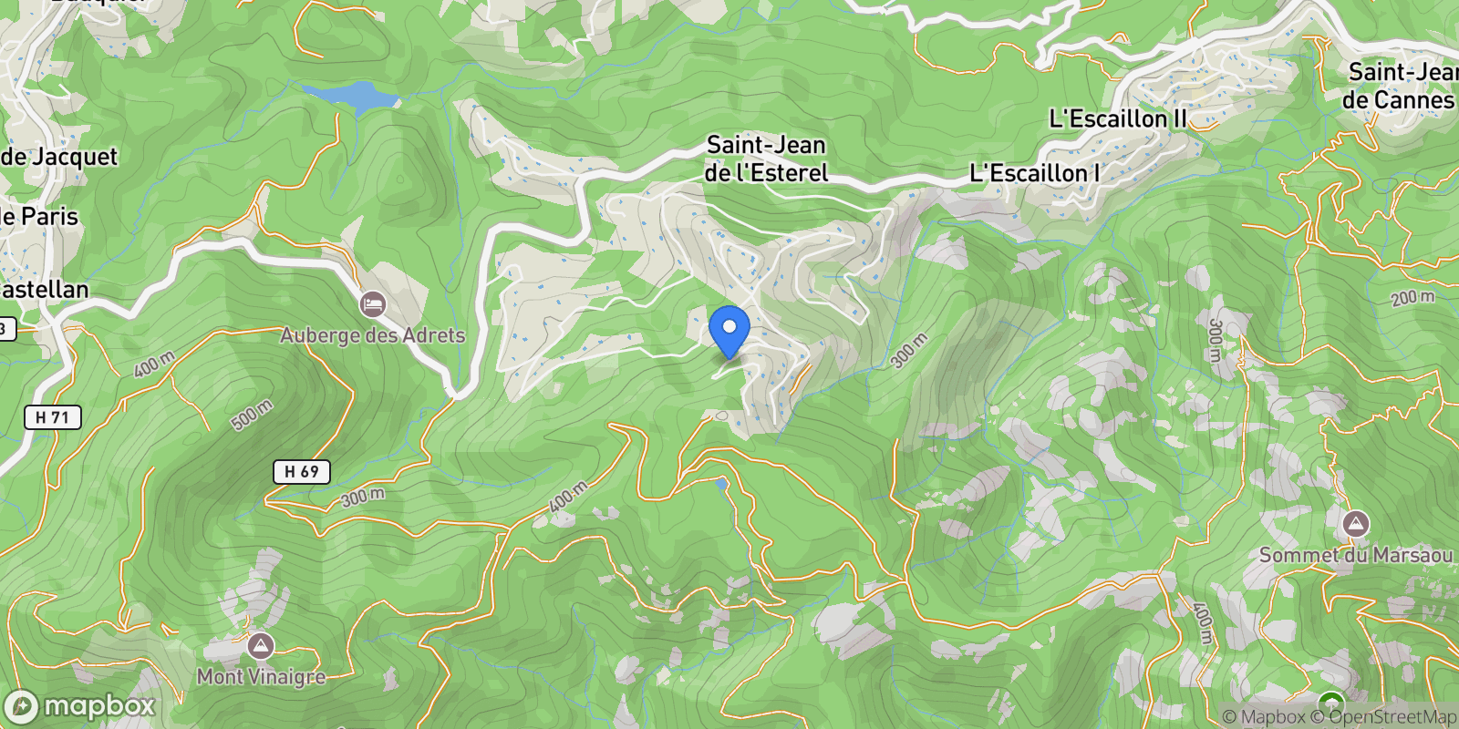 Map showing Fréjus, Provence-Alpes-Côte d'Azur, France.