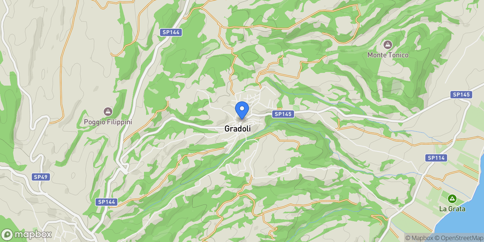 Map showing 01010 Gradoli, VT, Italy, Gradoli, Lazio, Italy.