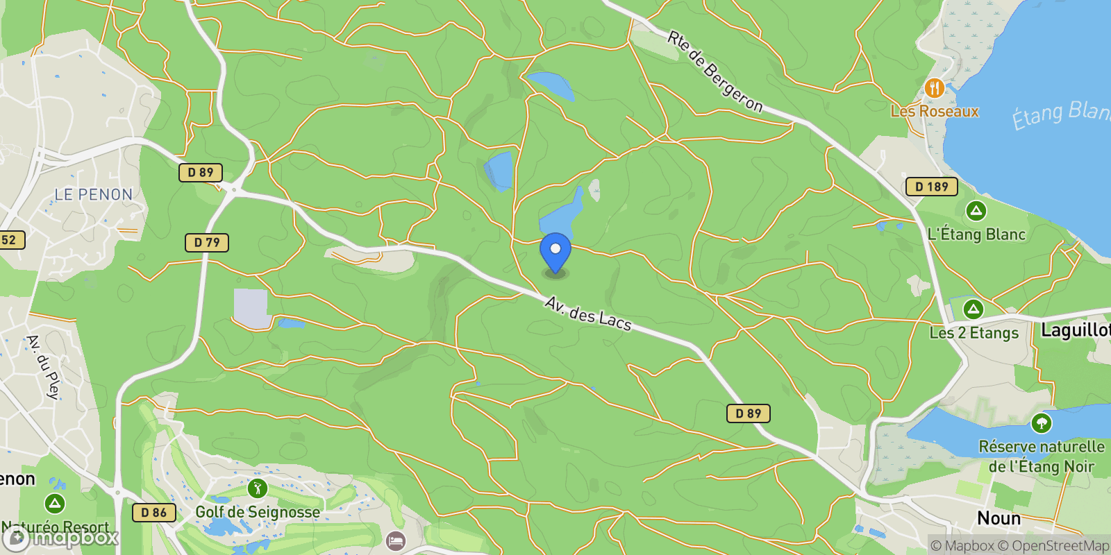 Map showing Seignosse, Nouvelle-Aquitaine, France.