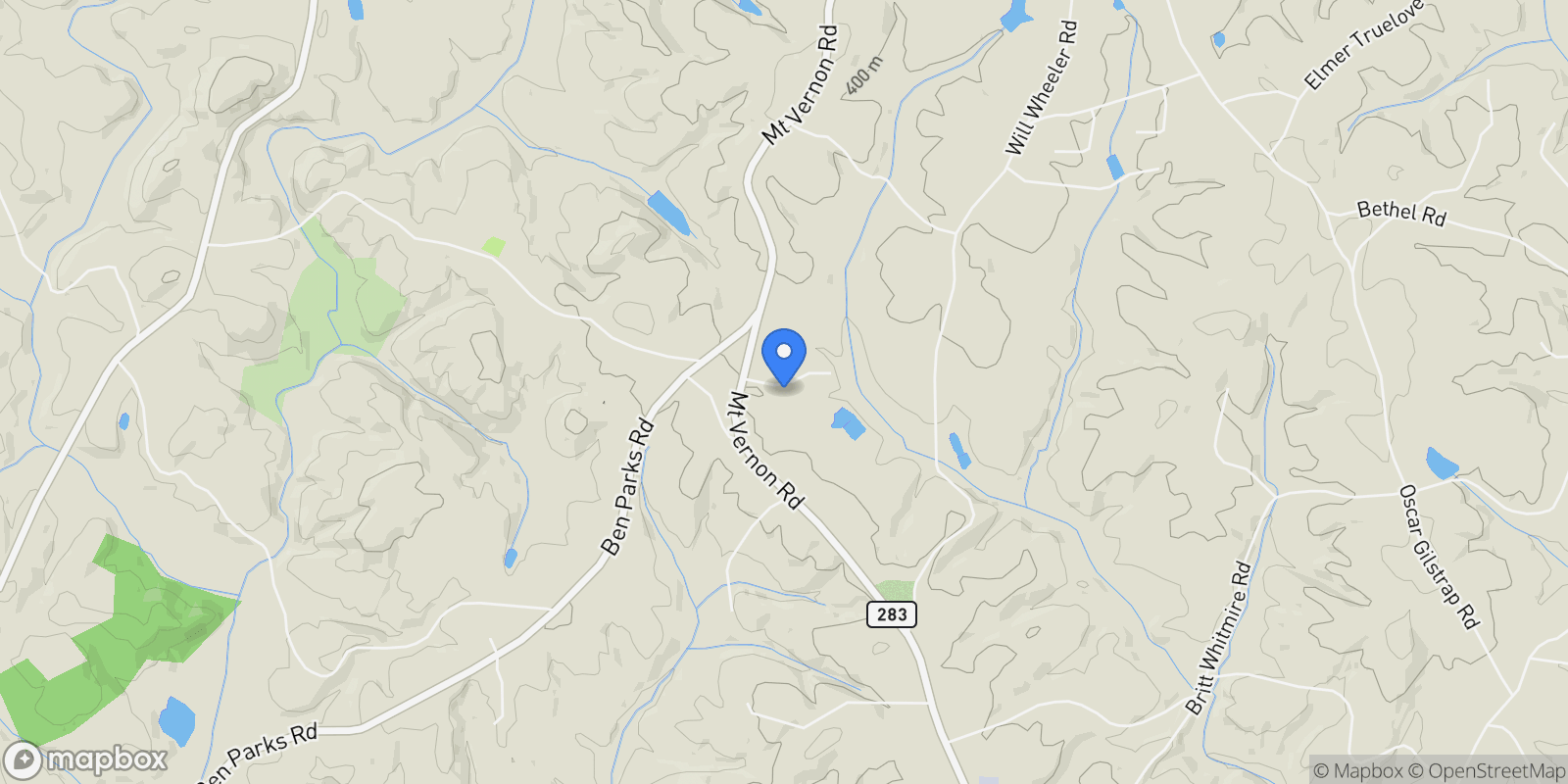 Map showing Murrayville, Georgia, United States.