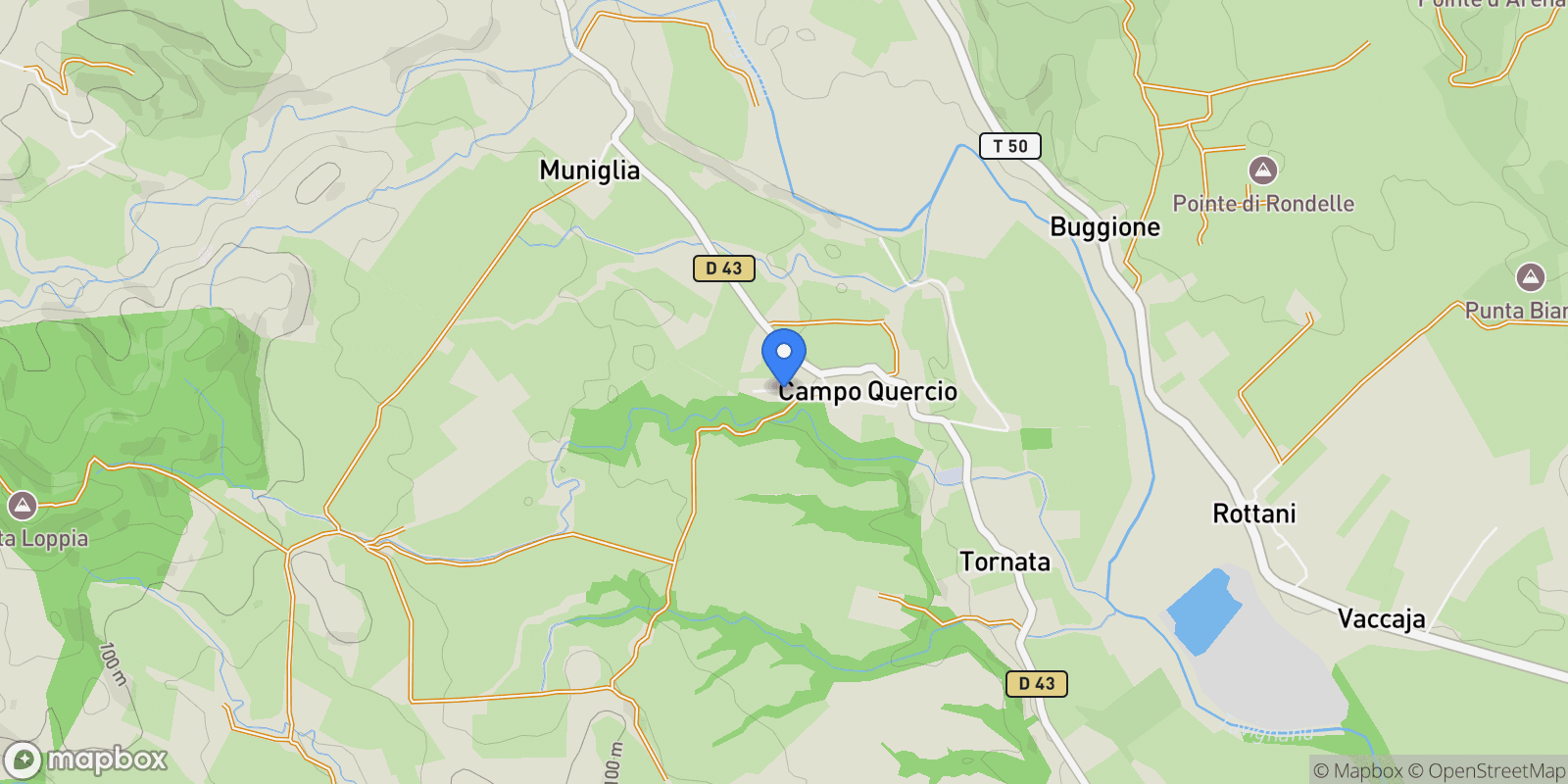 Map showing Antisanti, Corsica, France.