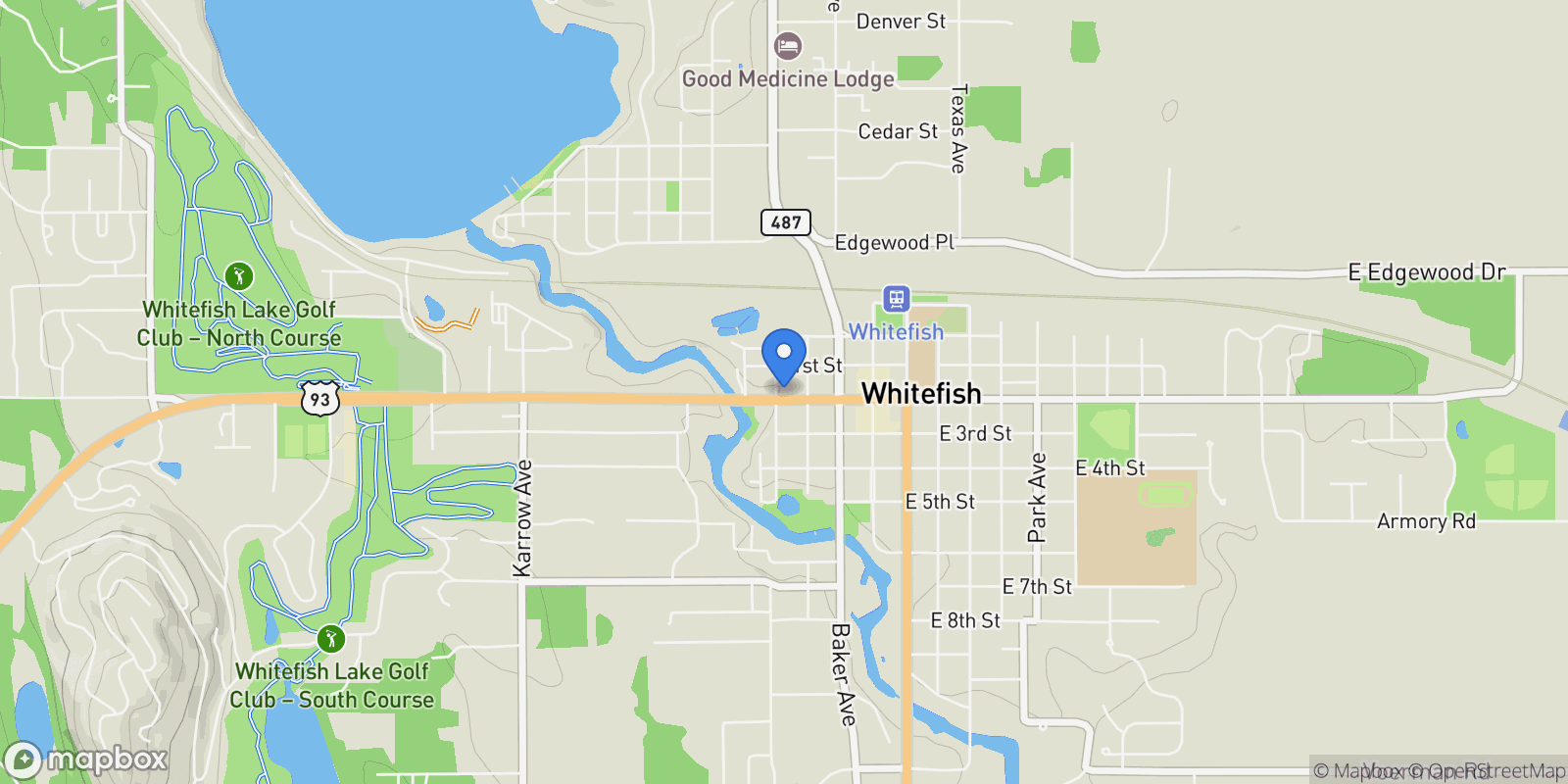 Map showing 214 E 2nd Street Unit #201, Whitefish, MT 59937, Whitefish, Montana, United States.