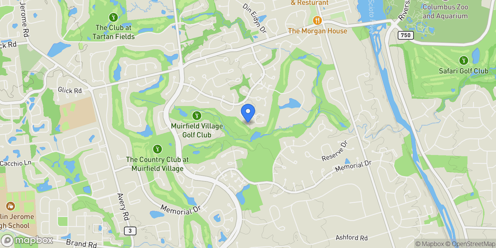 Map showing 5794 Saint Anns Court, Dublin, OH 43017, Dublin, Ohio, United States.