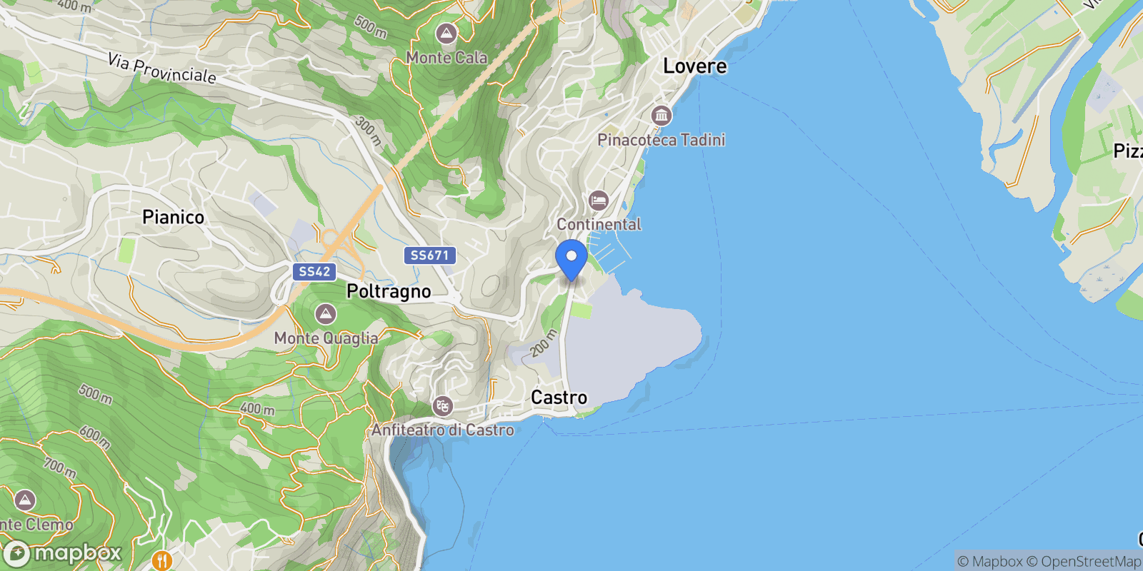 Map showing Via G. Paglia 86, Lovere, Lombardy, Italy.