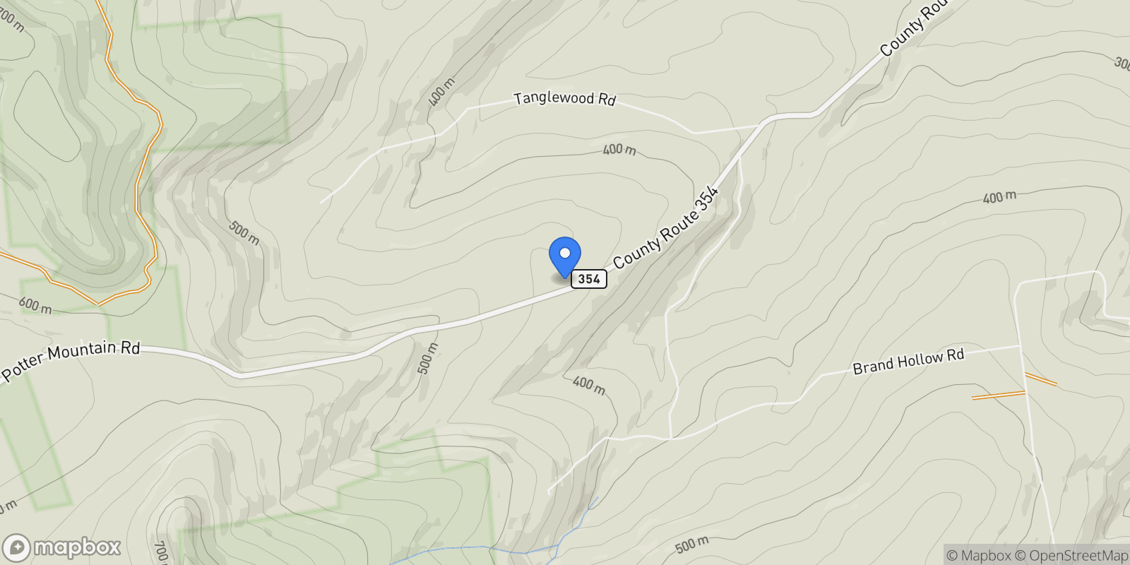Map showing 378 County Route 354, Preston Hollow, NY 12469, Preston-Potter Hollow, New York, United States.