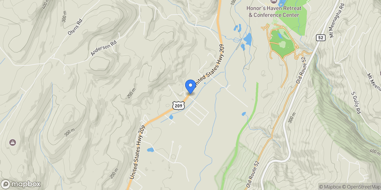 Map showing 8543 Route 209, Ellenville, NY 12428, Ellenville, New York, United States.