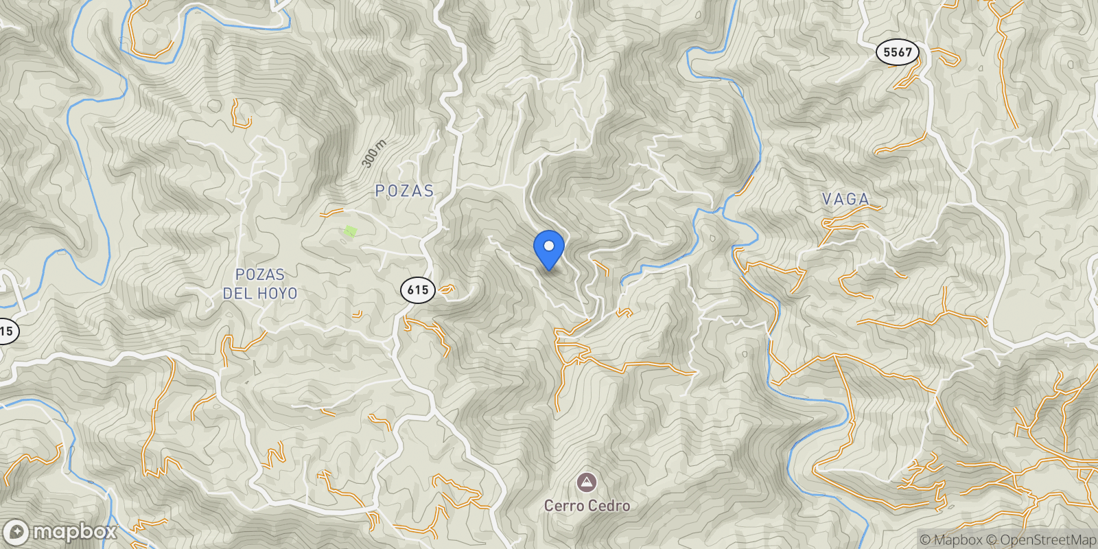 Map showing Ciales CARR 615 Km 7.2 Int, Ciales, Ciales, Puerto Rico.