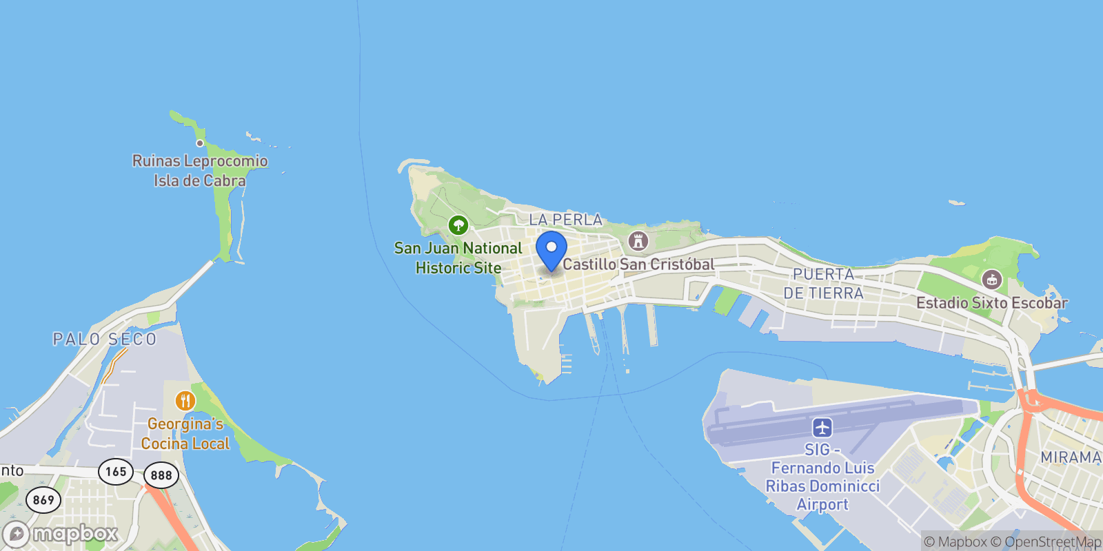 Map showing 200 C. de la Cruz, San Juan, 00976, Puerto Rico, San Juan, San Juan, Puerto Rico.