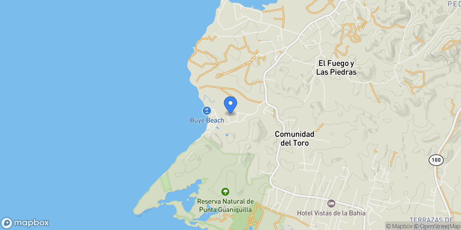 Map showing Cabo Rojo PLAYA BUYE Carr 307, Cabo Rojo, Cabo Rojo, Puerto Rico.