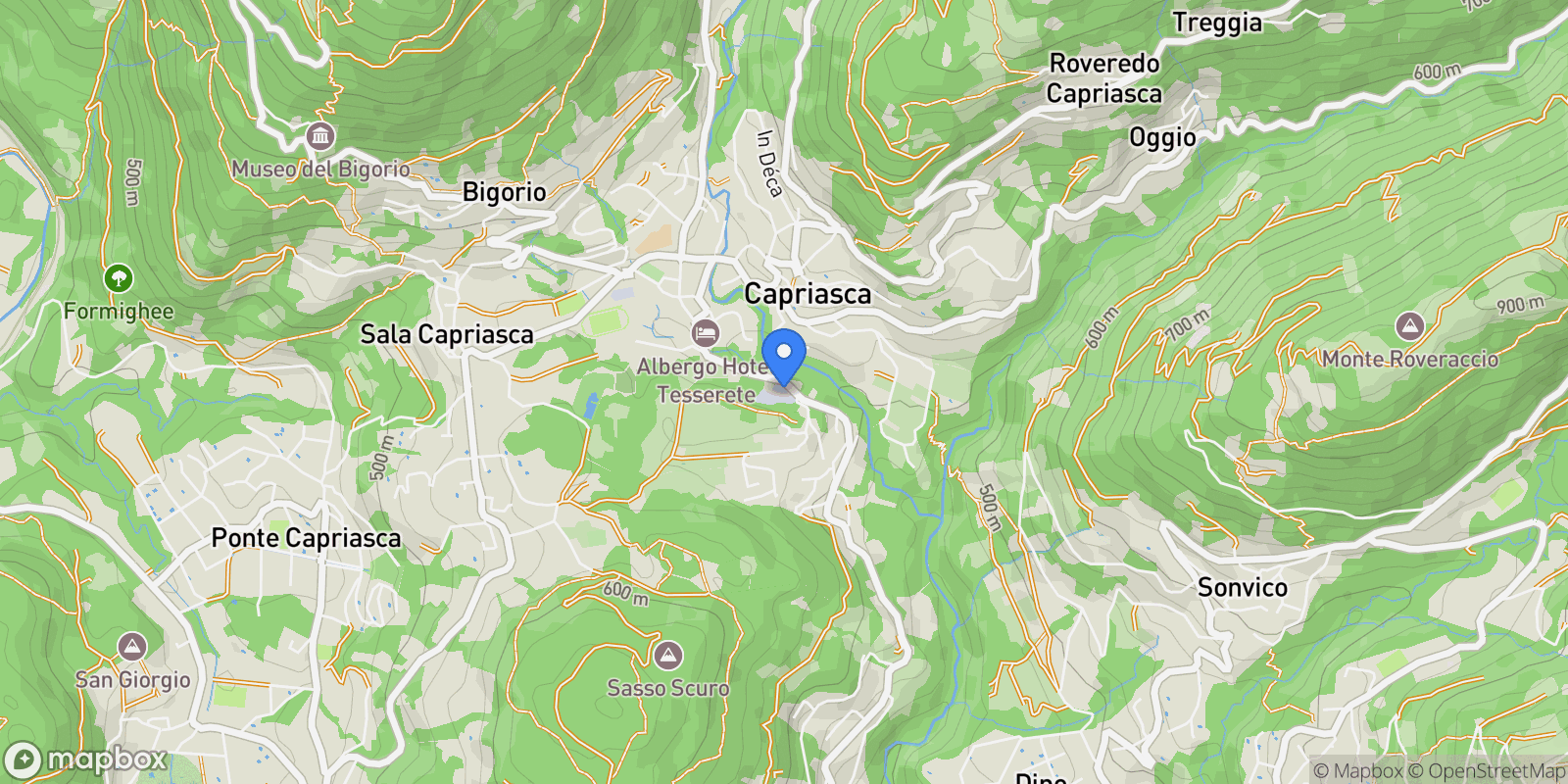 Map showing Via Motta, Capriasca, Ticino, Switzerland.