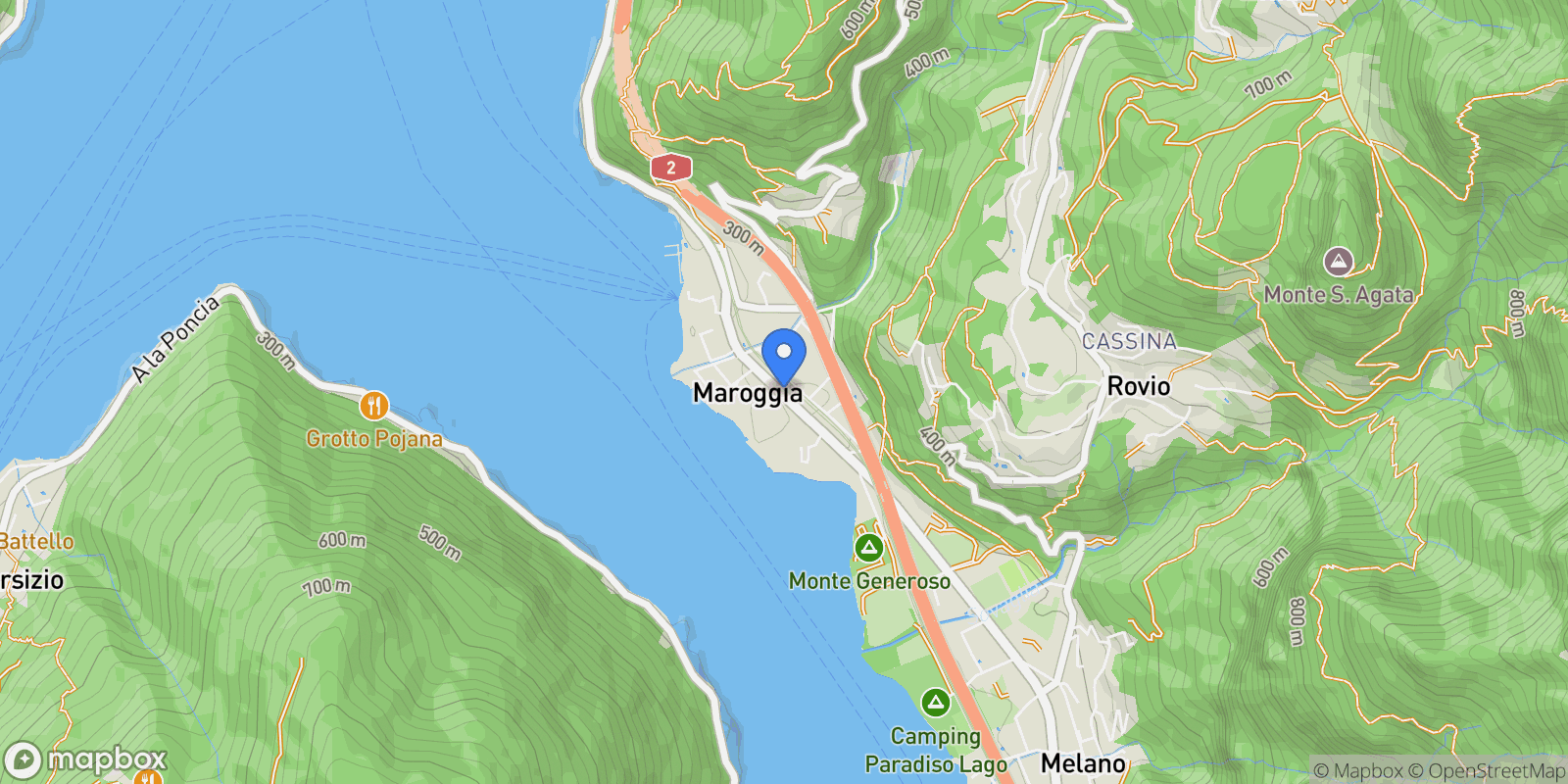 Map showing viale Stazione, Maroggia, Ticino, Switzerland.