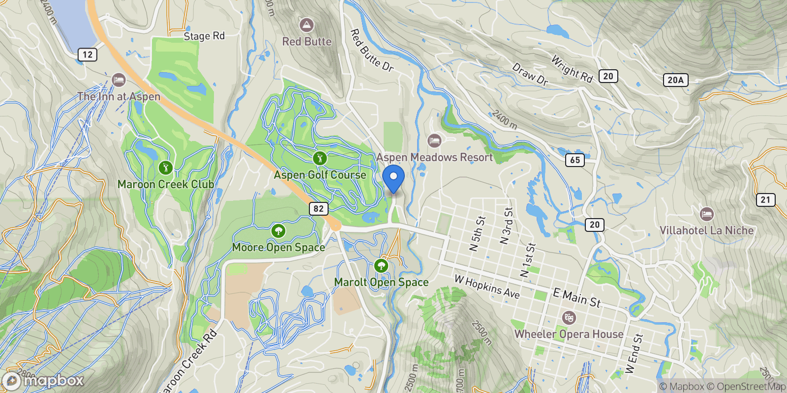 Map showing TBD Trentaz Drive , Aspen, CO 81611, Aspen, Colorado, United States.