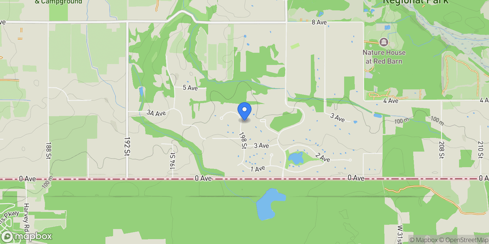 Map showing 350 198 Street, Langley, BC V2Z 0A6, Langley Township, British Columbia, Canada.